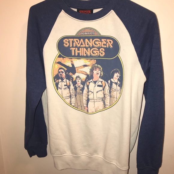 stranger things baseball tee